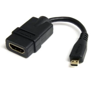 Image of 5" High Speed HDMI Adapter Cable with Ethernet to HDMI Micro FM