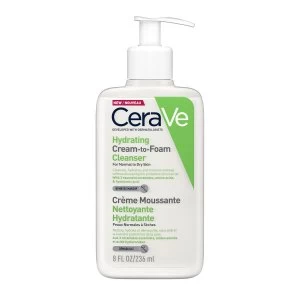 Image of CeraVe Hydrating Cream-to Foam Cleanser 236ml