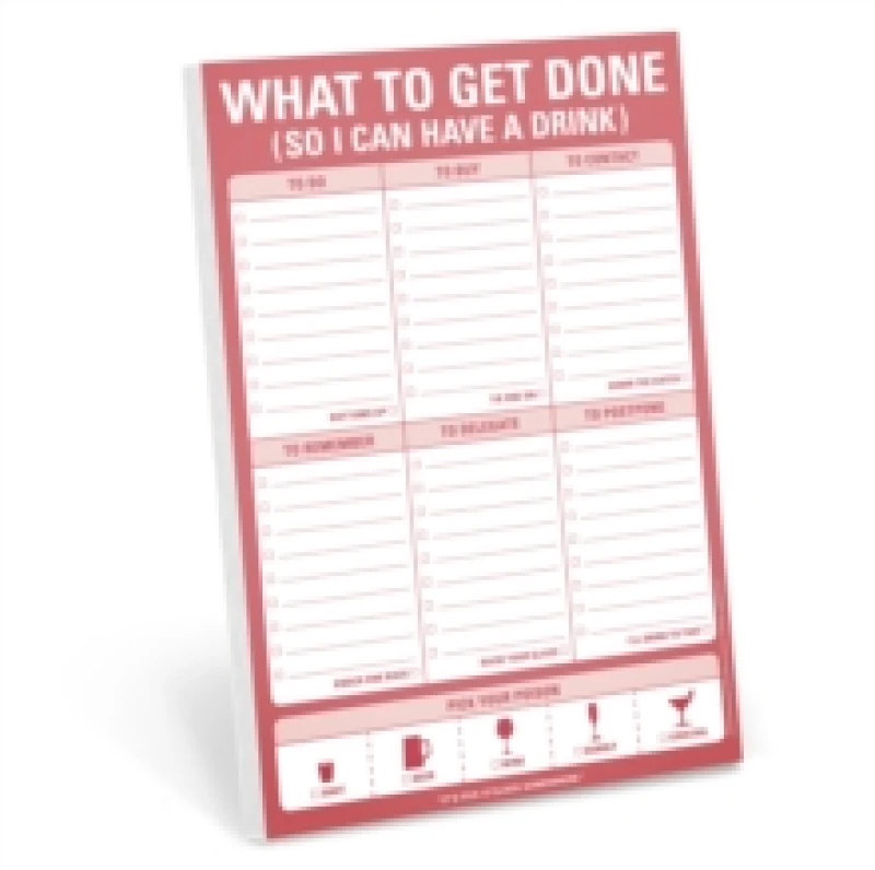 Image of Knock Knock What to Get Done (So I Can Have A Drink) Pad Other printed item