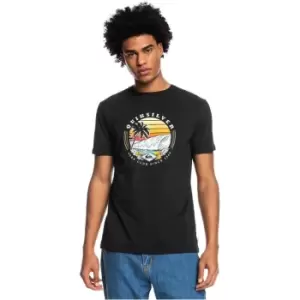 Image of Quiksilver Club T Shirt Mens - Black