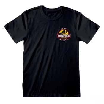 Image of Jurassic Park - Park Ranger Unisex Medium T-Shirt - Black
