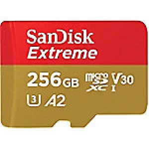 Image of SanDisk Extreme 256GB MicroSDXC Memory Card