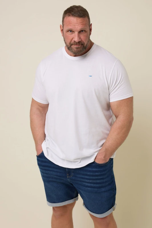 Image of BadRhino Mens Knitted Denim Shorts in Indigo Size: 48R Indigo Male 48R