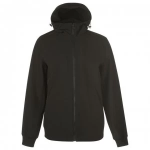 Image of Fabric Softshell Jacket Mens - Black