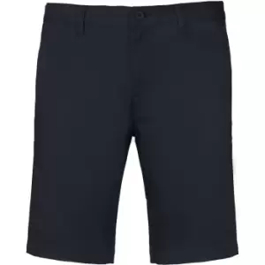 Image of Kariban Mens Chino Bermuda Shorts (M) (Dark Navy)
