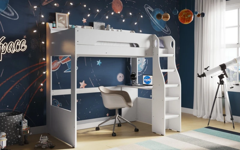 Image of Flair Cosmic High Sleeper Bed White