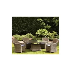 Image of Wentworth 4 Seater Round Imperial Dining Set