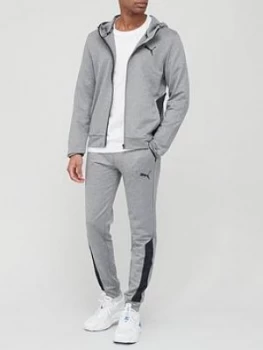 Image of Puma Ready To Go Tracksuit - Medium Grey Heather