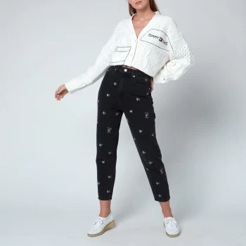Image of Tommy Jeans Womens Mom Jeans - Denim Black - 26