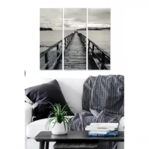 Image of MDF2148417 Multicolor Decorative MDF Painting (3 Pieces)