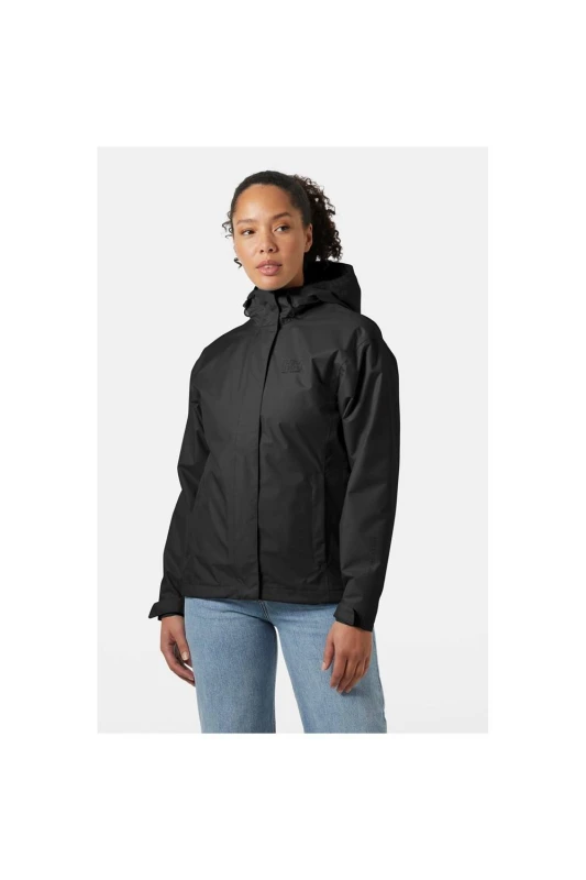 Image of Helly Hansen Sport Womens Seven J Rain Jacket in Black Size: Large Black Female L