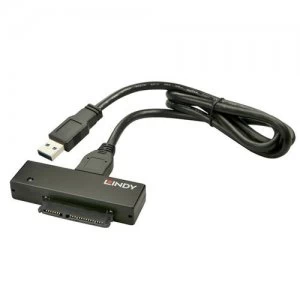 Image of Lindy 42713 cable interface/gender adapter USB 3.1 A SATA Black