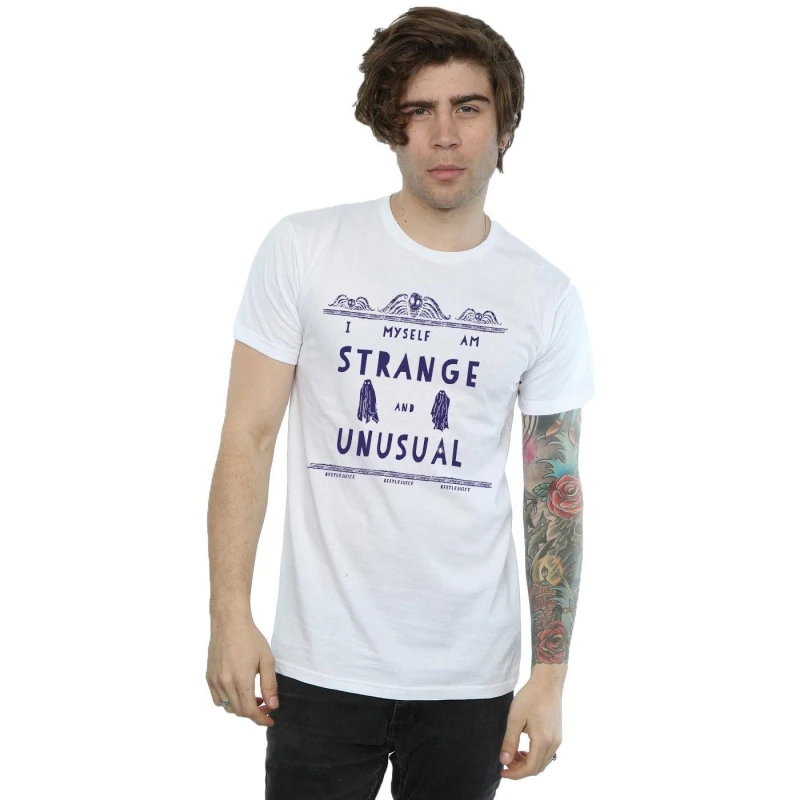 Image of Beetlejuice Beetlejuice Men Strange And Unusual T-Shirt in White Size: Small White S Male 5057245897075