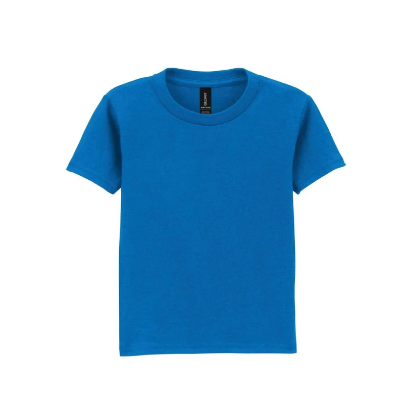 Image of Gildan Cotton Heavy T-Shirt in Blue Size: 2 Years Blue Unisex 2 Years