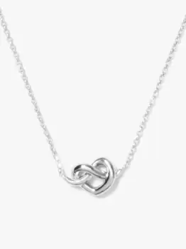Image of Kate Spade Loves Me Knot Mini Pendant, Silver, One Size