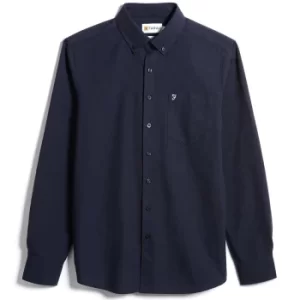 Image of Farah Mens Drayton Shirt True Navy Medium