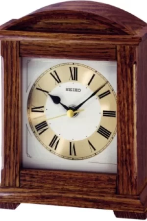 Image of Seiko Clocks Wooden Mantel Clock QXG123B