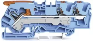 Image of Wago 2106-5304 Terminal Block, Dinrail, 3Ways, 8Awg