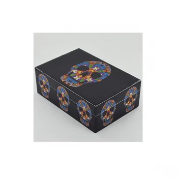 Image of Gothic Skull Wooden Storage Box