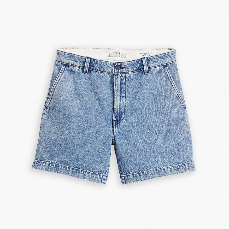 Image of Levis Womens Wellthread Mom Short Denim Shorts Quarter Past female 29 L32