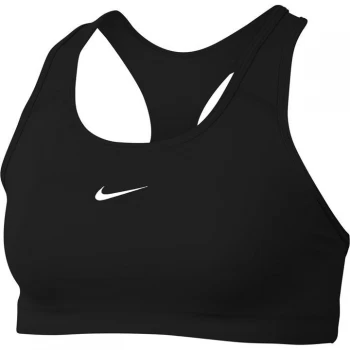 Image of Nike Swoosh Womens Medium-Support 1 Piece Pad Sports Bra - Black