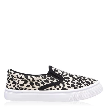 Image of SoulCal Naha Slip On Trainers Childrens - Leopard