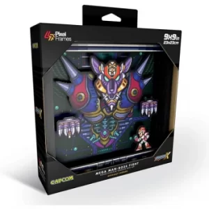 Image of Pixel Frames Mega Man Boss Fight Shadow Box Art