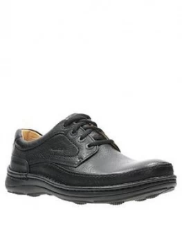 Image of Clarks Nature Three Leather Shoes - Black