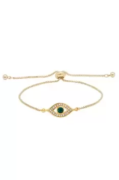 Image of Jon Richard Radiance Collection Gold Plated Evil Eye Toggle Bracelet