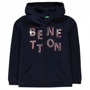 Image of Benetton Sequin Hoodie - 13C Navy