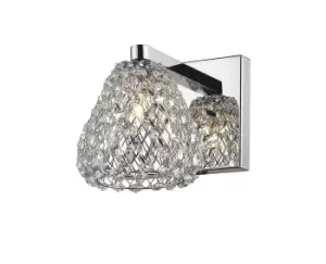 Image of Simone 1 Light Chrome Wall Light