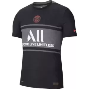 Image of Nike Paris Saint Germain Match Third Shirt 2021 2022 - Black