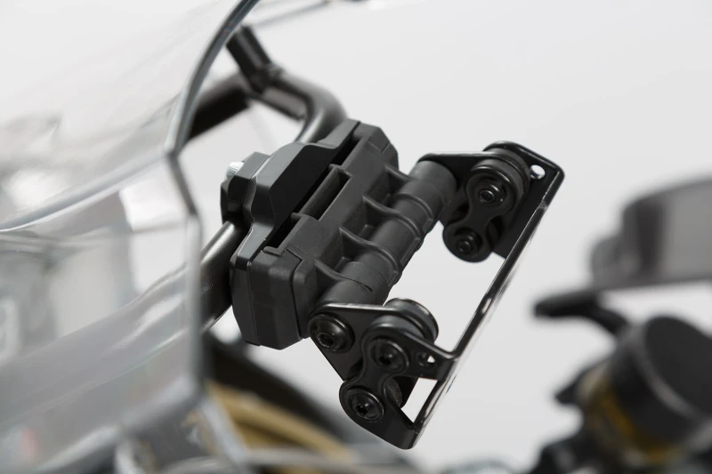 Image of SW-Motech GPS mount for crossbar Ø 13/16mm - Black.