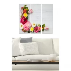 Image of MDF273119117 Multicolor Decorative MDF Painting (3 Pieces)