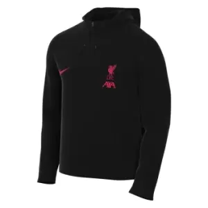 Image of 2022-2023 Liverpool Hooded Track Jacket (Black)