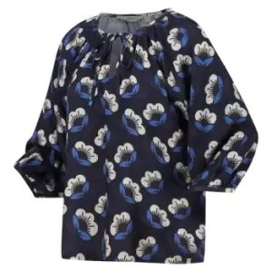 Image of Regatta Orla Kiely Tie Neck Blouse - NvyPsionFlwr