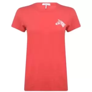 Image of Rag and Bone Small Zebra T Shirt - Red