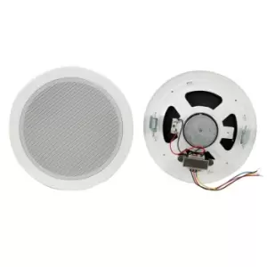 Image of 5.25" ROUND CEILING WALL SPEAKER 100V 8 OHM LINE 2 WAY PREMIUM PA SURROUND