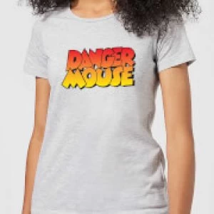 Image of Danger Mouse Colour Logo Womens T-Shirt - Grey - M