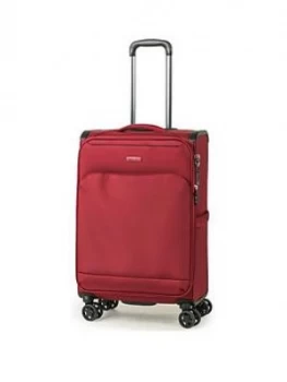 Image of Rock Luggage Georgia Medium 8 Wheel Burgundy Suitcase