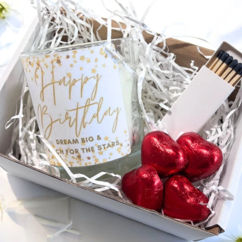Image of Aye Do Gifts Happy Birthday Dream Big Candle Gift Set Birthday Gift Box For Her Sisters Birthday Gift Birthday Gift Hamper Mums Birthday Gift