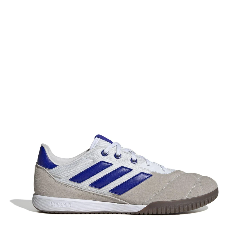 Image of adidas Unisex Adults Gloro Indoor Football Boots White/Blue/Gum unisex 7 (40.7)