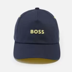 Image of Boss Fresco Logo Detailed Cotton Twill Baseball Cap