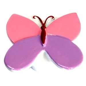 Image of BQ Multicolour Butterfly Furniture Knob Pack of 1