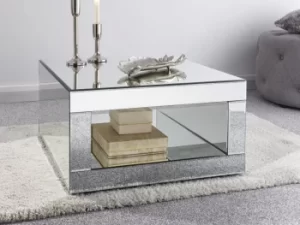 Image of GFW Capri Mirrored Coffee Table Flat Packed