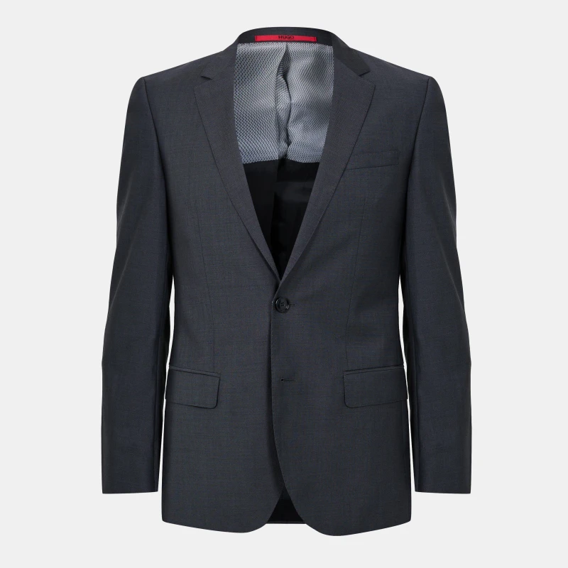 Image of Hugo Mens Structured Blazer Dark Grey male 36 (46)