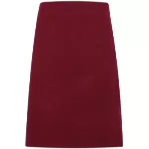 Image of Premier Unisex Calibre Heavy Cotton Canvas Waist Apron (One Size) (Burgundy) - Burgundy