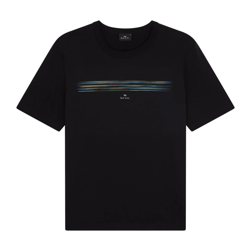 Image of Paul Smith Pinstripe T-Shirt Black 79 male L
