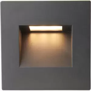 Image of Loops - Square Outdoor Pathway Guide Light - 1.5W Indirect cct LED - Black Polycarbonate