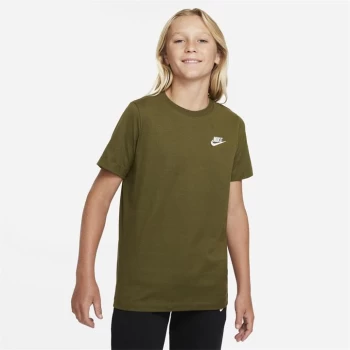 Image of Nike Futura T Shirt Junior Boys - Rough Green